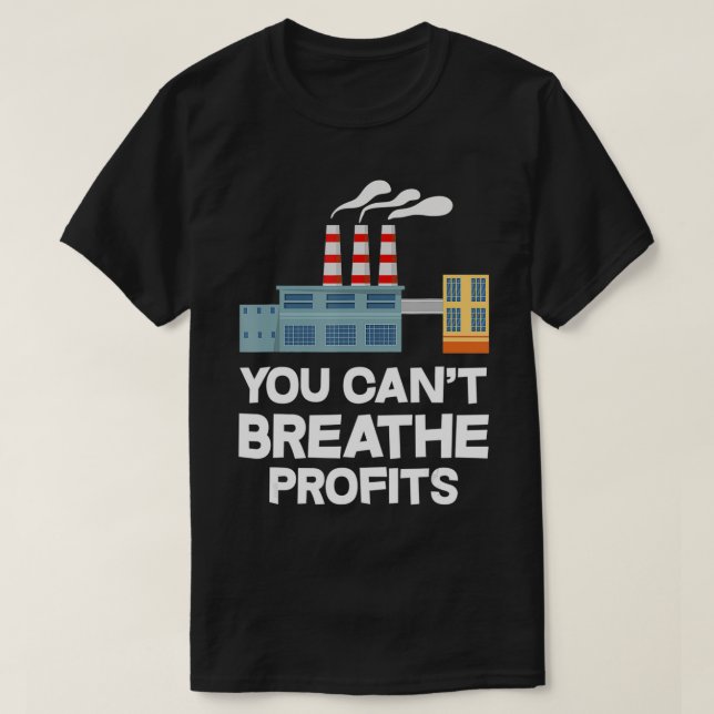 Du kan inte utandningsvinster Spara Jord Miljön T Shirt (Design framsida)