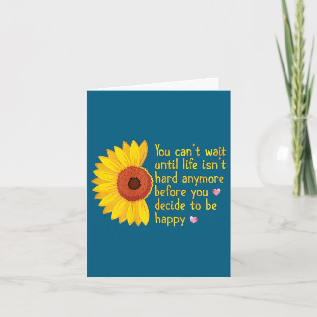 Du kan inte vänta tills livet inte är svårt längre kort (Framsida)