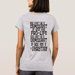 DU KAN INTE VARA DEMOKRAT T SHIRT