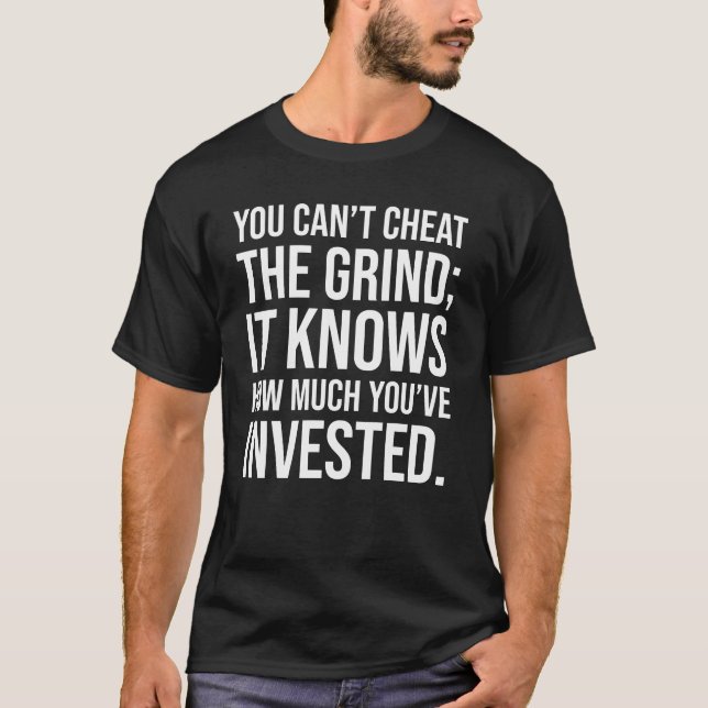 Du kan inte värma naveln - Motivering T Shirt (Framsida)