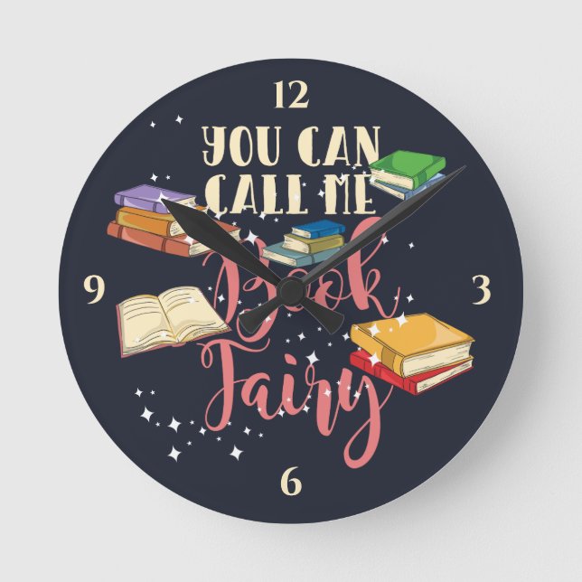 Du kan kalla mig Bok Fairy Librarian Rund Klocka (Framsida)