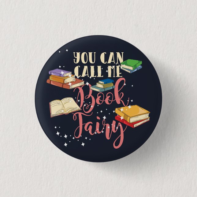 Du kan kalla mig Bok Fairy Nerd Librarian Knapp (Framsida)
