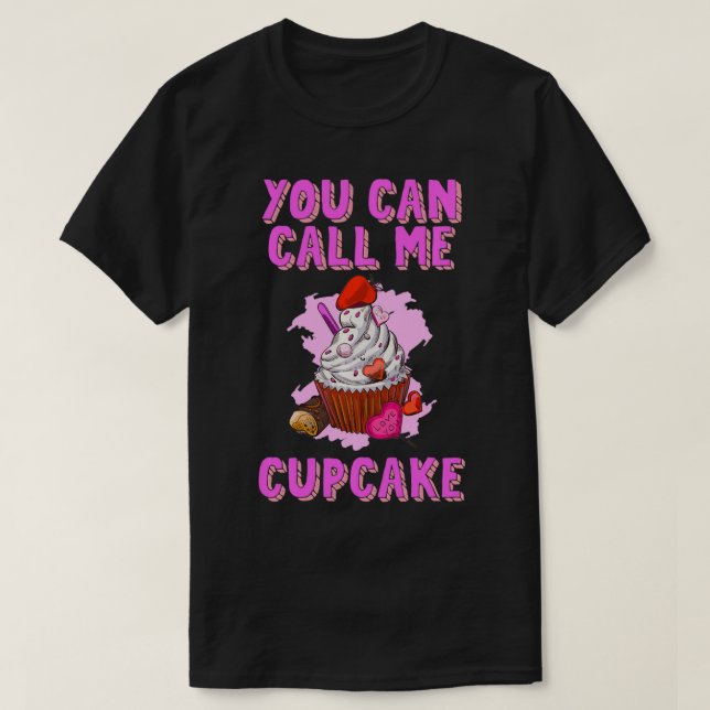 Du kan kalla mig Cuptårta Chef Batter Flour Cake B T Shirt (Design framsida)