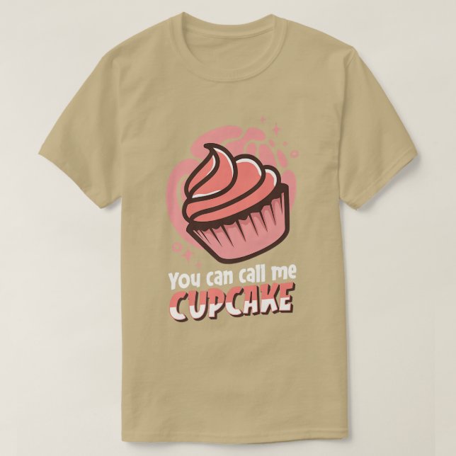 Du kan kalla mig Cuptårta. T Shirt (Design framsida)