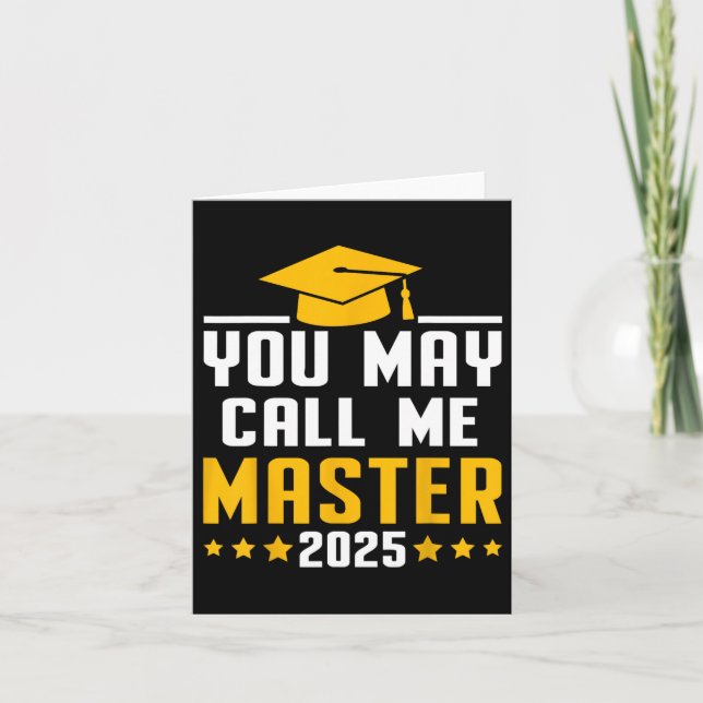 Du kan kalla mig magisterexamen 2025 kort (Framsida)