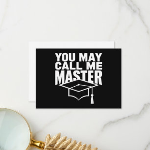 Du kan kalla mig magisterexamen i Student 2024 Tack Kort
