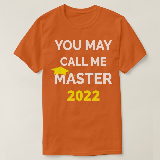 Du kan kalla mig Master 2022 I T Shirt (Design framsida)