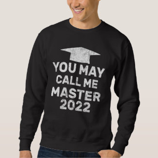 Du kan kalla mig Master 2022 Masters Mba Graduatio Lång Ärmad Tröja