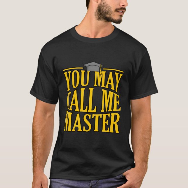 Du kan kalla mig Master Student 2022 Studenten T Shirt (Framsida)