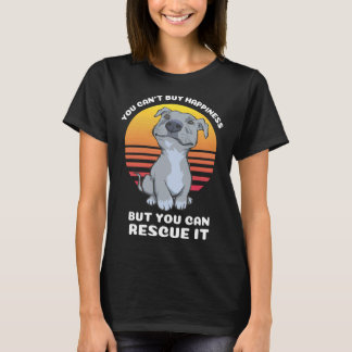 Du kan köpa Happy Pitbull Rädding Hund T Shirt
