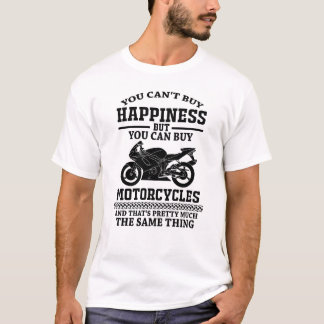 Du kan köpa lycka, men du kan köpa motorcyklar t shirt