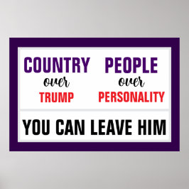 Du kan Lämna Trump Land över Party 14 juni Poster