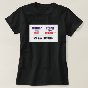 Du kan Lämna Trump Land över Party T Shirt