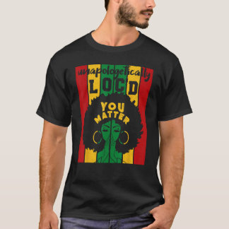 Du kan matcha opologetiskt Loc d Black History Qu T Shirt