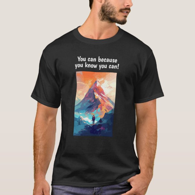 Du kan (mörk) T-Shirt (Framsida)