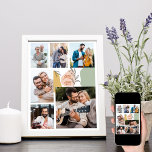Du kan Motivering 6 Photo Collage Poster<br><div class="desc">Du kan motivera dig att poster med 6 av dina favoritfoton, trendigets abstrakt och botaniska löv. Fotomallen är utformad så att du kan lägga till bilder från dina vänner, familj och hjältar för att inspirera och påminna dig om att "du kan". Bilder visas i porträtt och fyrkantiga format för att...</div>