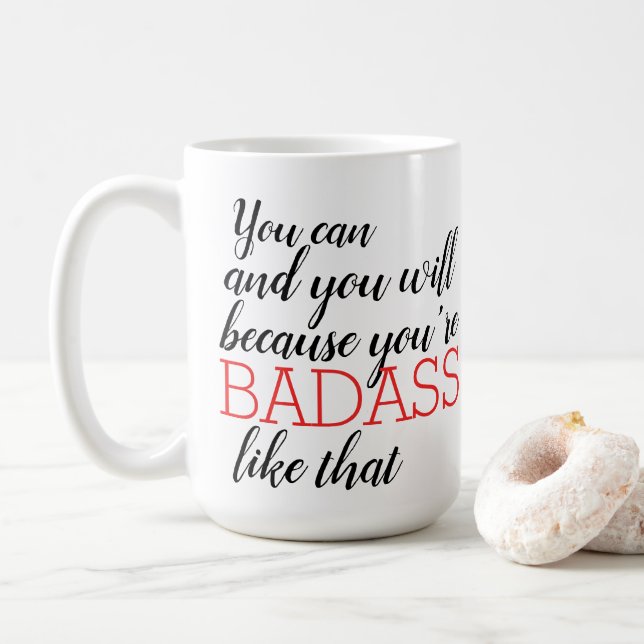 Du kan och du kommer att kaffemugg (Med munk)