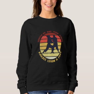 Du kan röra mig och din första karatlektion är gra t shirt