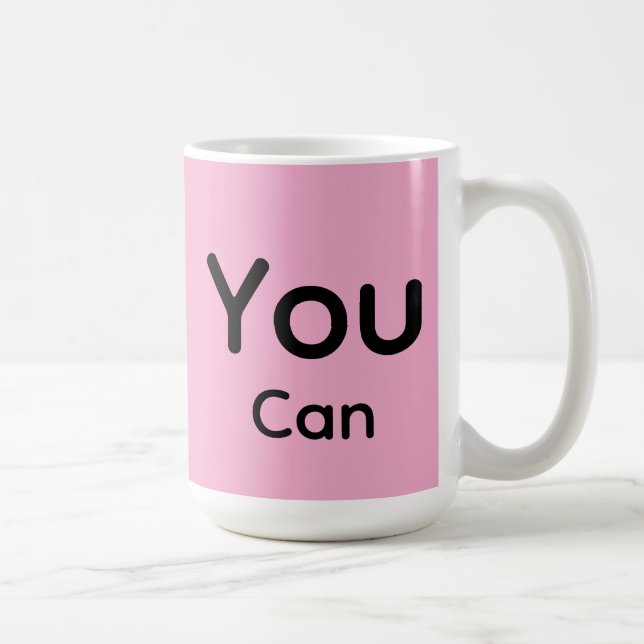 Du kan! rosa mugg (Höger)