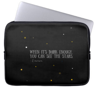 Du kan se det stjärnaEmerson citationstecknet Laptop Sleeve