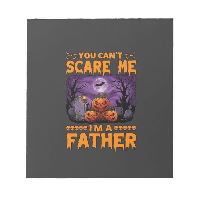 Du Kan Skaffa Mig Pappa Halloween Pumpa Graveyard Anteckningsblock (Framsida)