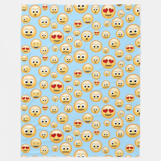 Du kan skräddarsy, det Emoji partyet Fleecefilt (Framsidan)