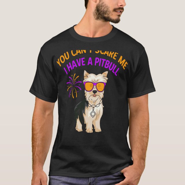 Du kan Skrämma mig att jag har en Pitbull T Shirt (Framsida)