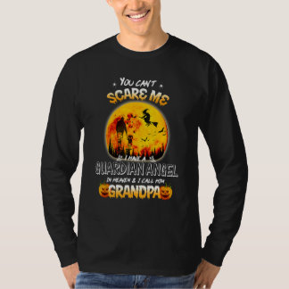 Du kan skrämma mig, jag har en väktareängel i himl t shirt