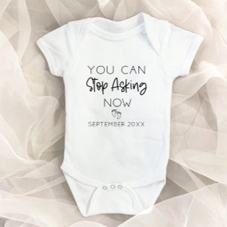 Du kan sluta fråga nu om Gravid-meddelande T Shirt