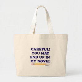 Du kan sluta i min Novel Author Slogan Jumbo Tygkasse