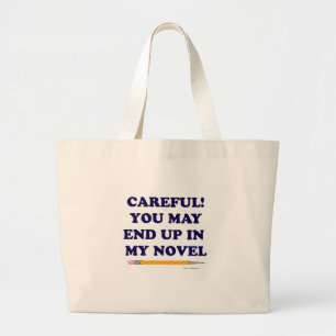 Du kan sluta i min Novel Author Slogan Jumbo Tygkasse
