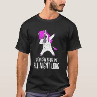 Du Kan Sporra Mig Hela Natten Lång Ridning T Shirt