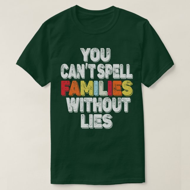 du kan stava familjer utan liggra t shirt (Design framsida)