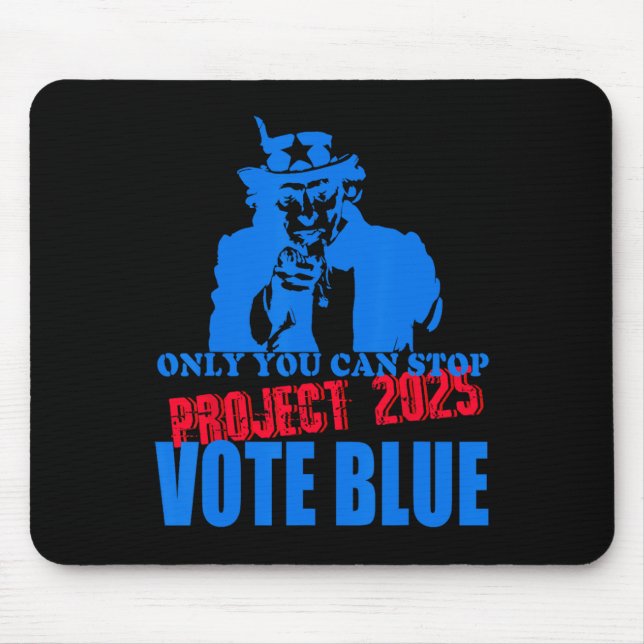 Du kan stoppa Project 2025 Anti-trump Vote Blue Bl Musmatta (Framsidan)