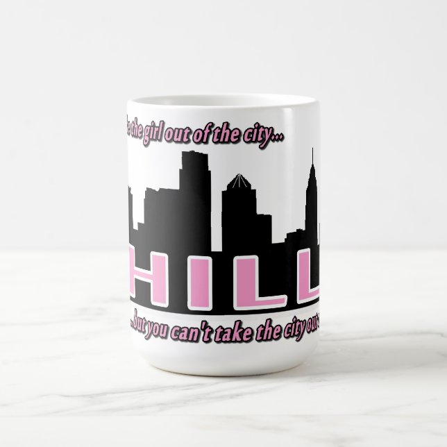 Du kan ta flickan ut ur staden ...... kaffemugg (Center)