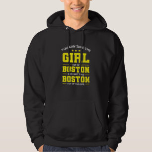 Du kan ta ut flickan ur Boston Massachusetts Hoodie