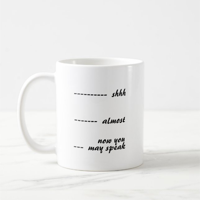 Du kan tala nästan nu kaffemugg (Vänster)