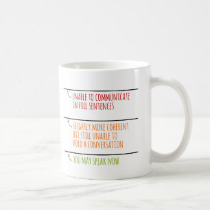 Du kan tala nu Fyll Linjer Kaffemugg