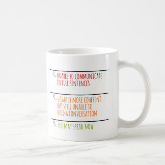 Du kan tala nu Fyll Linjer Kaffemugg