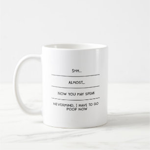 Du kan tala om att jag måste gå. kaffemugg