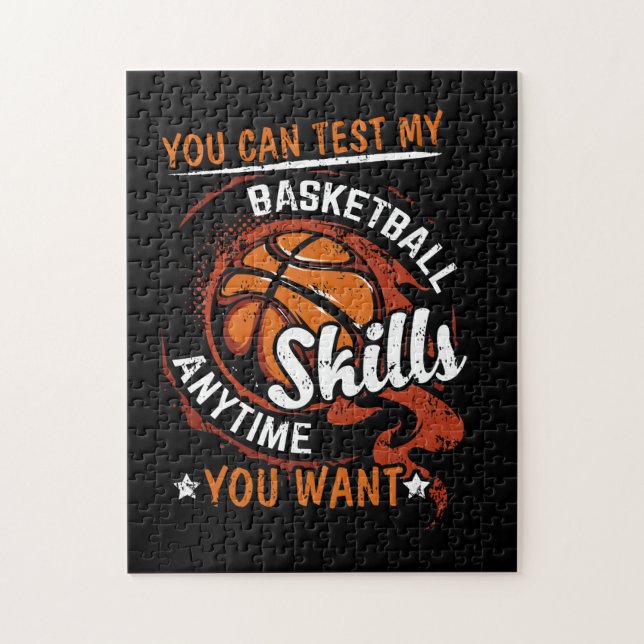 Du kan testa mina basketkunskaper när du vill pussel (Vertikal)