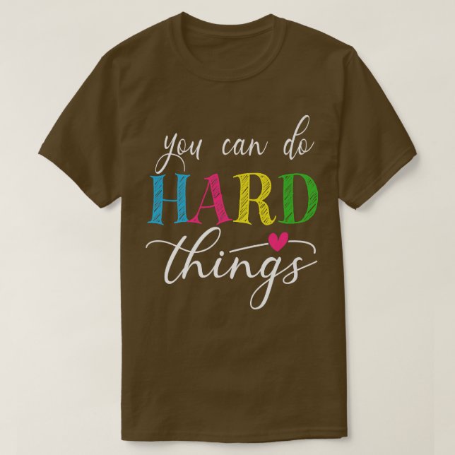 Du kan testa Sak hårt för lärare m T Shirt (Design framsida)