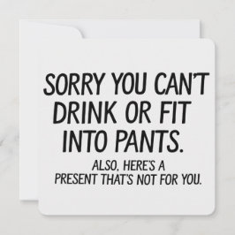 Du kan tyvärr inte dricka eller anpassa till Byxor Inbjudningar