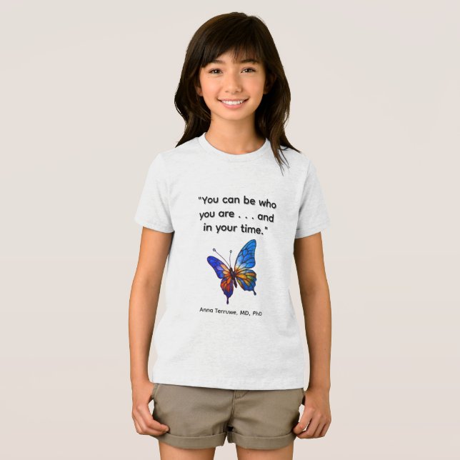 DU KAN VARA DEN DU ÄR Barnsidor T Shirt (Framsida Full)