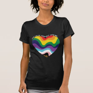 Du kan vara dig själv med mig HBTQ Transperson Hbt T Shirt