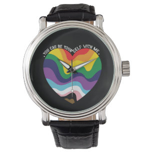 Du Kan Vara Dig Själv Med Mig LGBT Transgender Gay Armbandsur