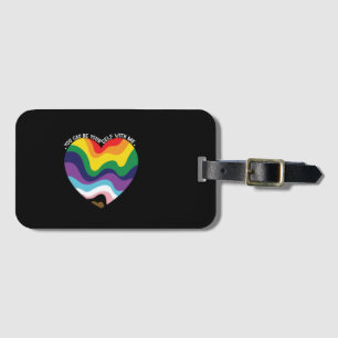 Du Kan Vara Dig Själv Med Mig LGBT Transgender Gay Bagagebricka