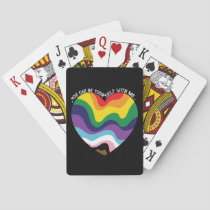 Du Kan Vara Dig Själv Med Mig LGBT Transgender Gay Casinokort