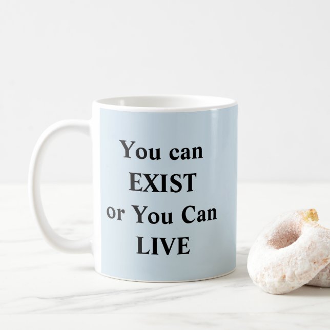 Du kan vara eller bo - Mugg-A-tude Kaffemugg (Med munk)
