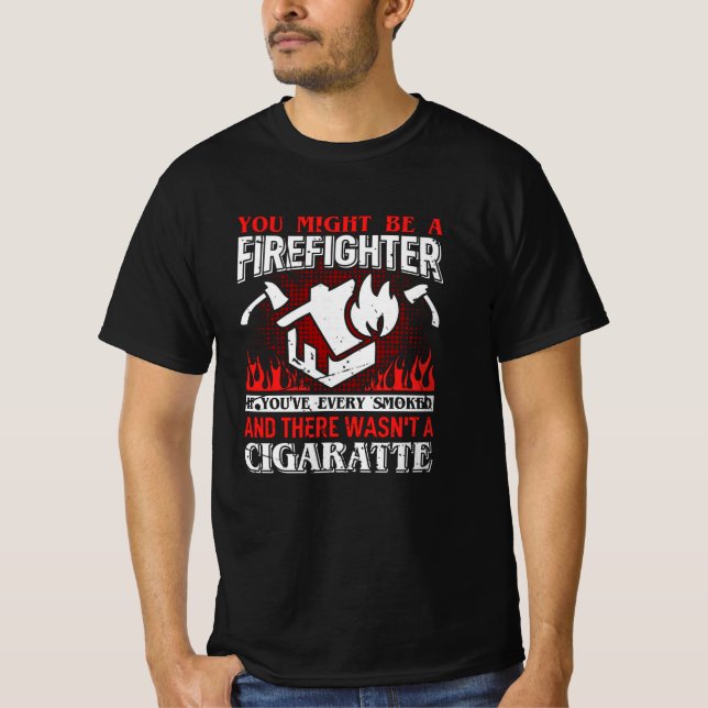 Du kan vara en brandmansgåva. t shirt (Framsida)